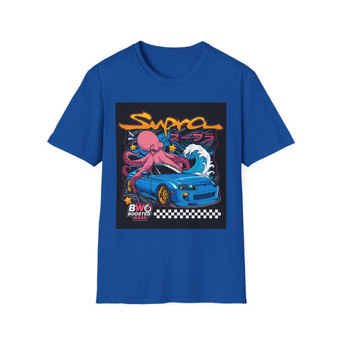 Street Racing Octopus Graphic T-Shirt — Retro JDM Drift Art