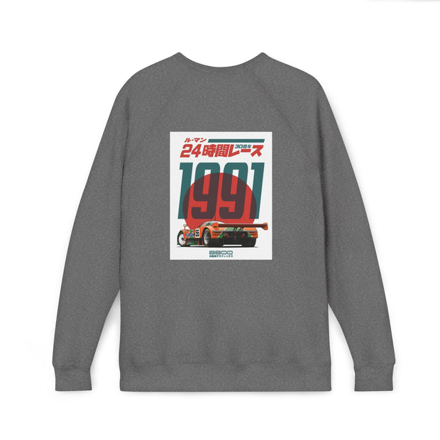 1991 Le Mans Racing Crew Sweatshirt — Retro Japanese Race Poster Crewneck