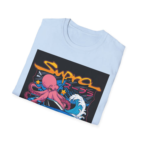 Street Racing Octopus Graphic T-Shirt — Retro JDM Drift Art