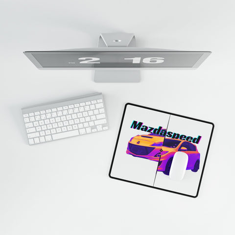 Mazdaspeed Car Desk Mat — Retro Neon Mazda Mousepad