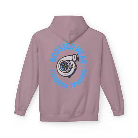 Turbocharged Hoodie — "Boosted Wear" Turbocharger Graphic Back Print