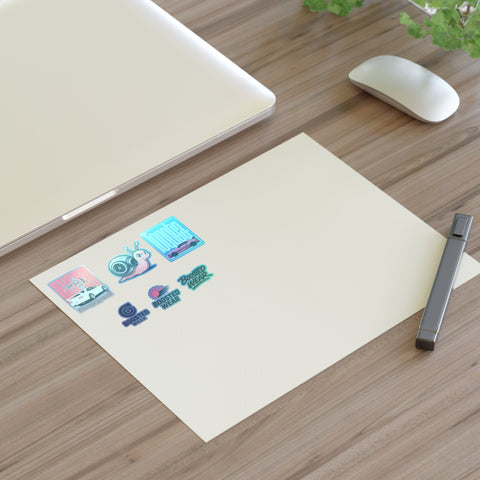 Car Culture Sticker Sheet — Boosted Wear, Turbo Snail & Retro Race Decals