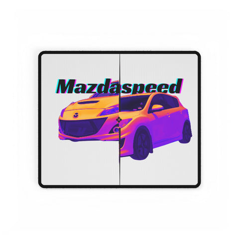 Mazdaspeed Car Desk Mat — Retro Neon Mazda Mousepad