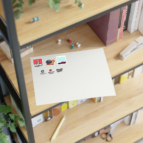 Car Culture Sticker Sheet — Boosted Wear, Turbo Snail & Retro Race Decals