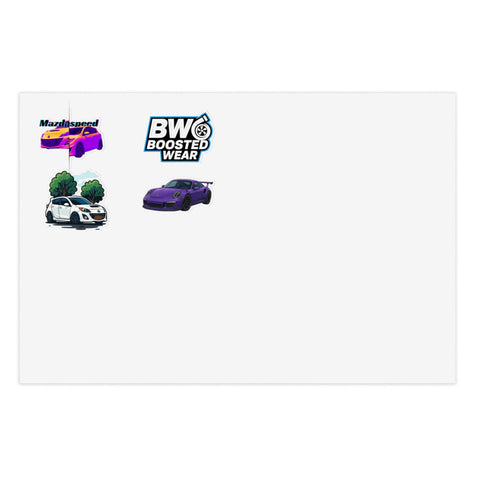 Car Culture Sticker Sheet — Boosted Wear Racing Decals