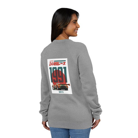 1991 Le Mans Racing Crew Sweatshirt — Retro Japanese Race Poster Crewneck
