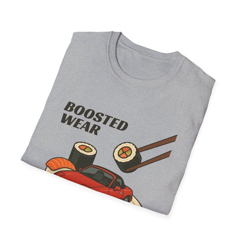 Boosted Wear Sushi Car T‑Shirt — Japan Street Racing Graphic Tee