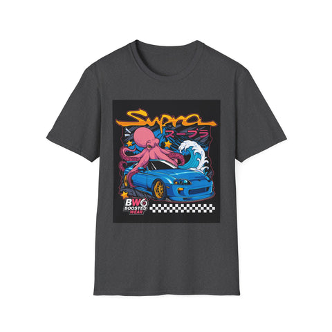 Street Racing Octopus Graphic T-Shirt — Retro JDM Drift Art