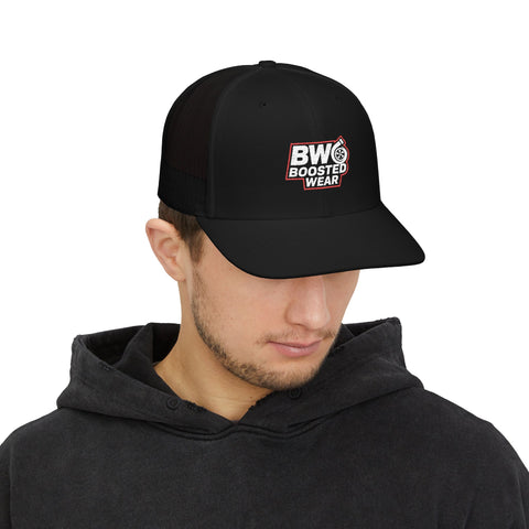 Boosted Wear Embroidered Trucker Cap — BW Logo Snapback