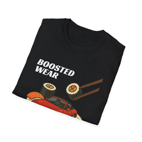 Boosted Wear Sushi Car T‑Shirt — Japan Street Racing Graphic Tee