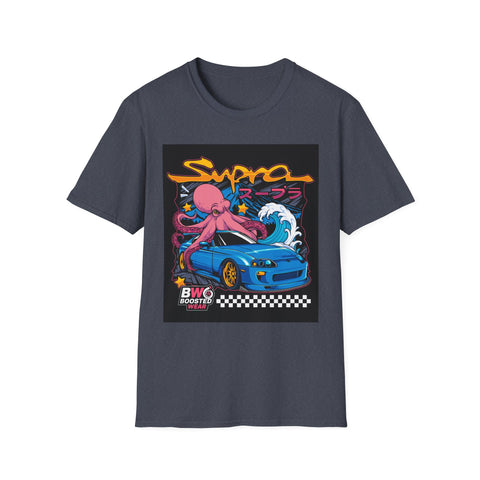 Street Racing Octopus Graphic T-Shirt — Retro JDM Drift Art