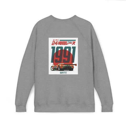 1991 Le Mans Racing Crew Sweatshirt — Retro Japanese Race Poster Crewneck